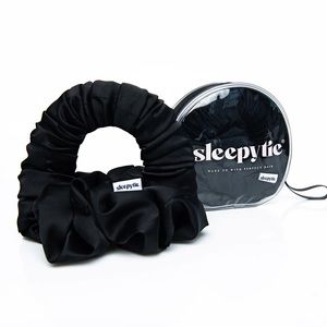 The Sleepy Tie! Medium Midnight Satin!